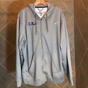 Ole Miss Nike Therma-Fit Full Zip Hoodie. Size XL